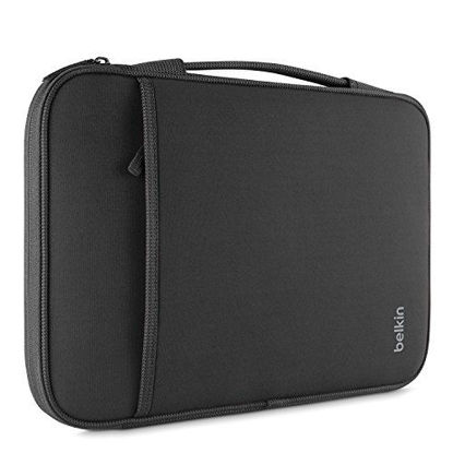 Picture of Belkin B2B064-C00 Sleeve(13 inch sleeve) for 12-Inch Laptops and Chromebook, Compatible with iPad Pro and Most 12-Inch Laptops / Notebooks (Black)