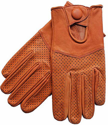 Picture of Riparo Motorsports Men's Leather Driving Gloves X-Large Cognac