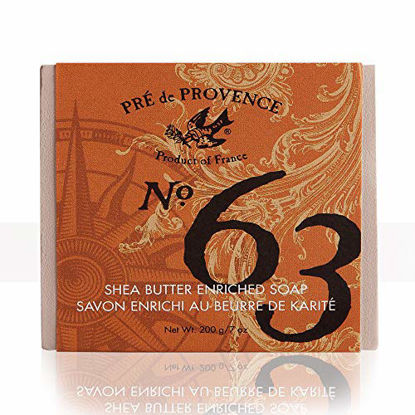 Picture of No. 63 Men's 200 Gram Cube Soap, Aromatic, Warm, & Spicy Masculine Fragrance, Quad-Milled For Long Lasting Soap & Enriched With Shea Butter