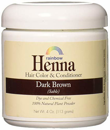 Picture of Rainbow Research Henna Hair Color and Conditioner Persian Dark Brown Sable - 4 oz