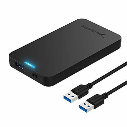 Picture of SABRENT 2.5-Inch SATA to USB 3.0 Tool-Free External Hard Drive Enclosure [Optimized for SSD, Support UASP SATA III] Black (EC-UASP)