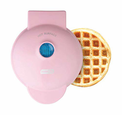 Picture of Dash DMW001PK Machine for Individual, Paninis, Hash Browns, & other Mini waffle maker, 4 inch, Pink