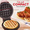 Picture of Dash DMW001PK Machine for Individual, Paninis, Hash Browns, & other Mini waffle maker, 4 inch, Pink