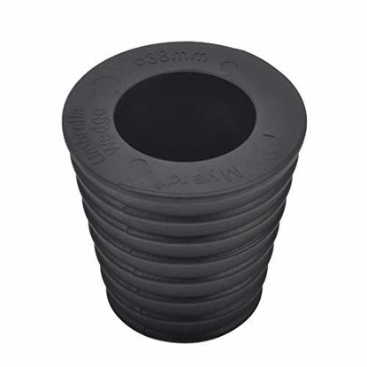 Picture of Myard Umbrella Cone Wedge Spacer fits Patio Table Hole Opening or Base 1.8 to 2.4 Inch (1 1/2", Black)