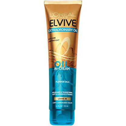 Picture of L'Oreal Paris Elvive Extraordinary Oil Transforming Oil-in-Cream, with Coconut Oil, 5.1 fl; oz; (Packaging May Vary)