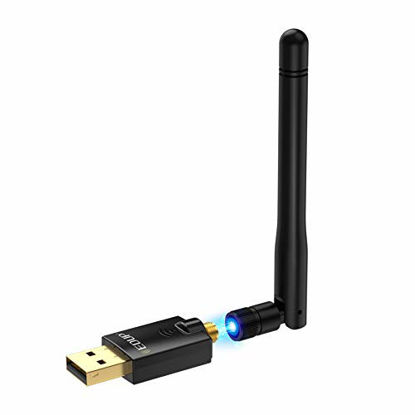 Picture of USB WiFi Adapter Wireless Network Adapters AC 600Mbps Dual Band 2.4G/5.8Ghz Wi-Fi Dongle with External Antenna for Laptop Desktop PC Compatible with Windows 10/8.1/8/7/XP/Vista /Mac OS X 10.6~10.15.3