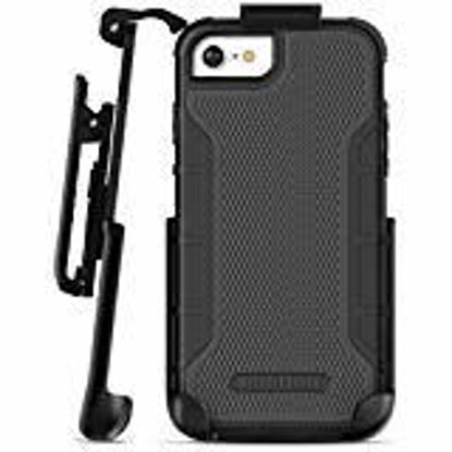 Picture of Encased Heavy Duty Case for iPhone SE 2020 / iPhone 7/8 with Belt Clip and Built-in Screen Protector (Black)