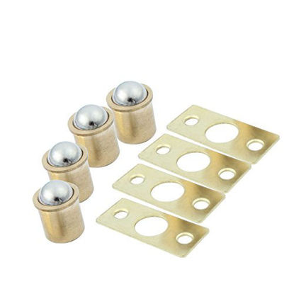 Picture of uxcell Home Furniture Drawer Cupboard Cabinet Closet Door Ball Catch 10mm Dia 4 Sets