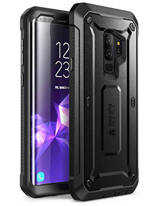 Picture of SUPCASE Unicorn Beetle Pro Series Case Designed for Samsung Galaxy S9+ Plus, with Built-In Screen Protector Full-body Rugged Holster Case for Galaxy S9+ Plus (2018 Release) (Black)