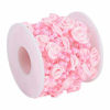 Picture of 10m/roll Rose Pearl String Beads for Party Wedding Decoration Flower Garland Wire for DIY Crafts Clothing Accessories(Pink)