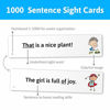 Picture of 1,000 Sight Word Sentence cards with Picture + Sentence - 1,000 Fry Dolch Word Flashcards in 10-Pack Bundle Set, Pre-K to 3rd Grade, Teaches 1,000 Dolch Fry High-Frequency Sight Word Sentences