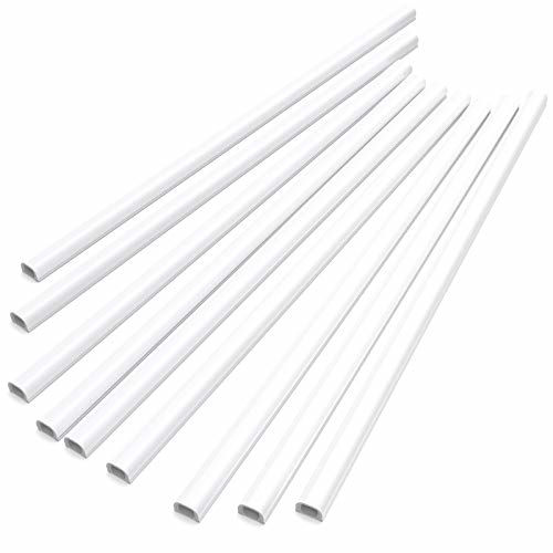 GetUSCart Upgraded Cord Hider, 142in Mini Wire Cable Cover, PVC Cable