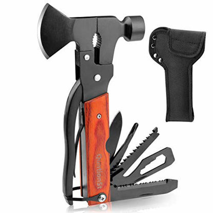 NedFoss Axe Sharpener Tool with Leather Sheath, Sharpening Puck Whetstone  Hatchet & Tool Sharpening Stone, Dual Grit Multi-Purpose Sharpener (Red)