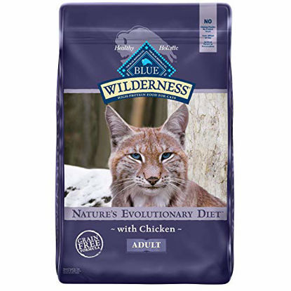Picture of Blue Buffalo Wilderness High Protein Grain Free Natural Adult Dry Cat Food, Chicken 12-lb