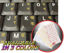 Picture of HINDI KEYBOARD STICKER WITH YELLOW LETTERING TRANSPARENT BACKGROUND