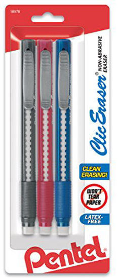 imported pencil Pentel Clic Eraser For Pro retractable eraser 
