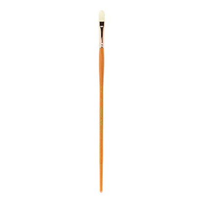 Picture of Princeton Refine Artist Brush, Brushes for Oil and Acrylic Paint, Series 5400 Natural Chunking Bristle, Filbert, Size 4