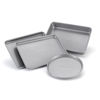 Picture of Farberware Bakeware Steel Nonstick Toaster Oven Pan Set, 4-Piece Baking Set, Gray