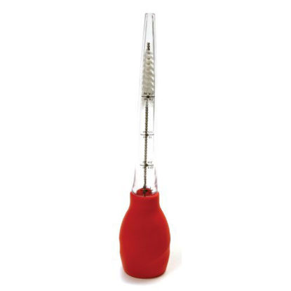 Picture of Norpro Silicone Stand Up Baster with Cleaning Brush, One Size, Red
