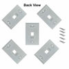 Picture of iMBAPrice Cat5e / Cat6 Keystone Wall Plate - White (1 Port - Pack of 5)