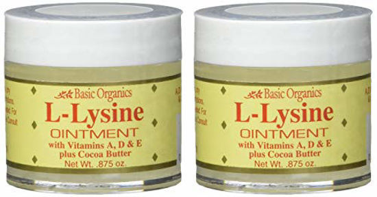 Picture of Basic Organics L-Lysine Lip Ointment, 0.875 oz (2 Pack)