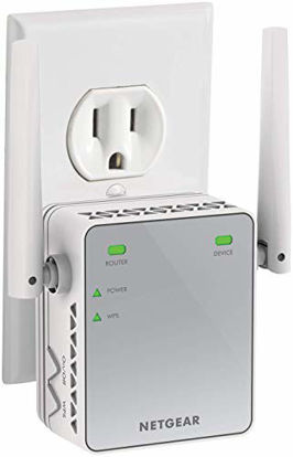 Picture of NETGEAR Wi-Fi Range Extender EX2700 - Coverage Up to 800 Sq Ft and 10 devices with N300 Wireless Signal Booster & Repeater (Up to 300Mbps Speed), and Compact Wall Plug Design