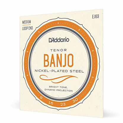 Picture of D'Addario EJ63 Nickel Tenor Banjo Strings, 9-30