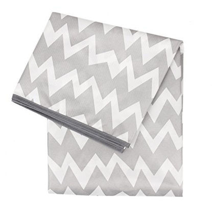 Picture of Bumkins Splat Mat, Waterproof, Washable for Floor or Table, Under Highchairs, Art, Crafts, Playtime 42x42 - Gray Chevron