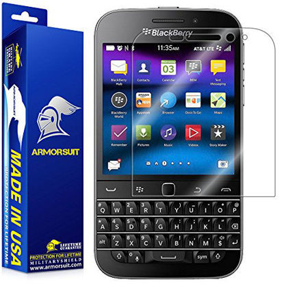 Picture of ArmorSuit MilitaryShield Screen Protector for BlackBerry Classic - [Max Coverage] Anti-Bubble HD Clear Film