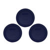 Picture of Pyrex Blue 2 Cup Round Storage Cover #7200-PC for Glass Bowls 3-Pack