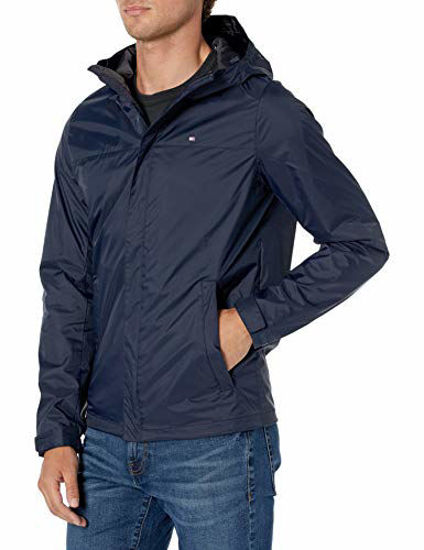 Tommy Hilfiger Men's Lightweight Water Resistant Breathable Hooded