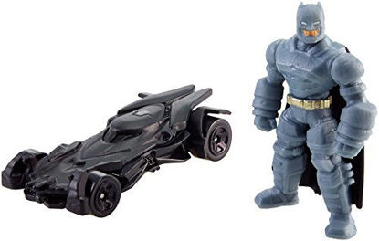Picture of Hot Wheels Batman v Superman Dawn of Justice Armored Batman Mini & Batmobile Vehicle