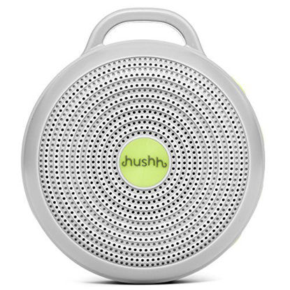 Picture of Marpac Hushh Portable White Noise Machine for Baby | 3 Soothing, Natural Sounds with Volume Control Baby-Safe Clip & Child Lock, Gray, 3.7 ounces