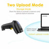 Picture of NADAMOO Wireless Barcode Scanner 328 Feet Transmission Distance USB Cordless 1D Laser Automatic Barcode Reader Handhold Bar Code Scanner with USB Receiver for Store, Supermarket, Warehouse