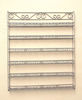 Picture of Pana Professional Wall-Mounted Sturdy Metal Frame Nail Polish Rack Display Organizer (Holds Up to 100 Bottles) (Silver)