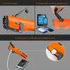 Picture of Emergency Tool Kit with LED Flashlight & USB Charger 7-in-1 Rescue Tool Vehicle Emergency Escape Tool with Window Breaker & Seat Belt Cutter Car Safety Hammer for Roadside / Automotive Emergency Kit