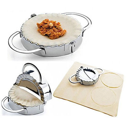 Picture of Dough Press, Windspeed Dumpling Maker Stainless Steel Ravioli Pierogi Make Machine
