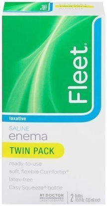 Picture of Fleet Saline Enema Twin Pack, 4.5-Ounce Bottles - 9-Ounces per Box by Fleet Laboratories