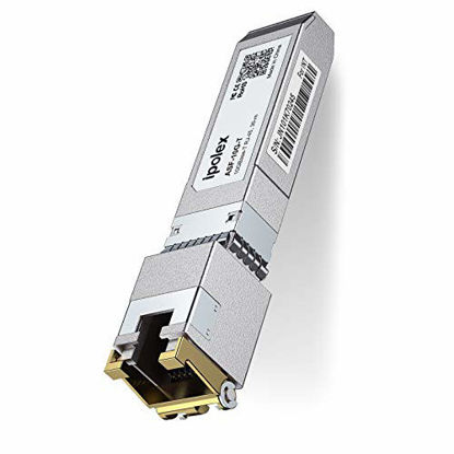 Picture of 10G SFP+ RJ45 Copper Transceiver, 10GBase-T Module for Cisco SFP-10G-T-S, Ubiquiti, D- Link, Supermicro, Netgear, Mikrotik (Cat6a/7, 30-Meter)