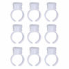 Picture of COOSKIN 100pcs Microblading Pigment Glue Rings Tattoo Ink Holder For Semi Permanent Makeup