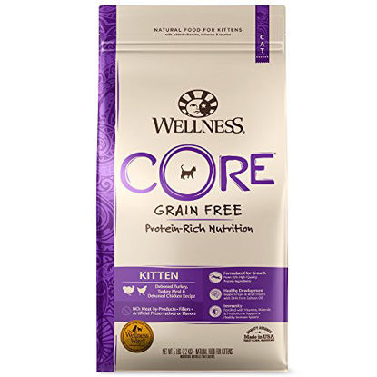 Picture of Wellness CORE Grain-Free Kitten Formula Dry Cat Food, 5 Pound Bag