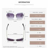 Picture of AEVOGUE Sunglasses For Women Oversized, Gold&brown, Size One Size Fits All