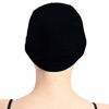 Picture of Man Elastic Lightweight Bamboo Night Sleep Cap for Chemo Patients Hair Loss Black