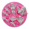 Picture of Mujiang Angel Baby Fondant Mold Silicone Cake Decorating Tools Chocolate Polymer Clay Molds Cake Topper Decoration