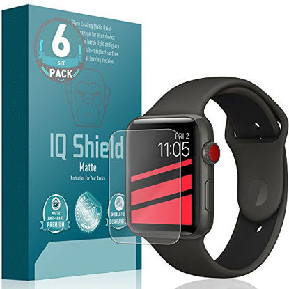 Picture of IQ Shield Matte Screen Protector Compatible with Apple Watch 42mm (Apple Watch Nike+, Series 3, 2, 1)(6-Pack) Anti-Glare Anti-Bubble Film