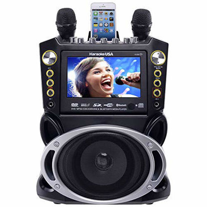 Picture of Karaoke USA Karaoke System - Portable, Black (GF844)