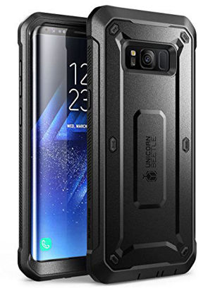 Picture of SupCase Unicorn Beetle PRO Series Phone Case for Samsung Galaxy S8 Plus, Full-Body Rugged Holster Case with Built-in SP for Galaxy S8 Plus(Black), FBA-SUP-Galaxy-S8Plus-UBPro-SP-Black/Bla