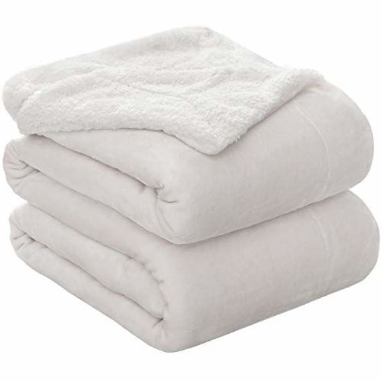 GetUSCart- KAWAHOME Sherpa Fleece Blanket Super Soft Extra Warm
