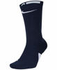 Picture of Nike elite socks blue small, Midnight Navy/White/White, Small 3Y-5Y / 4-6 WMNS