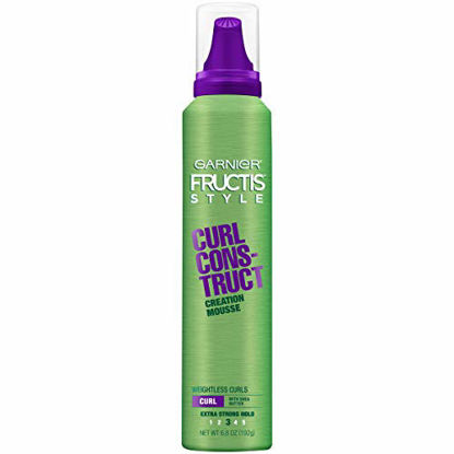 Picture of Garnier Fructis Style Curl Construct Creation Mousse, Curly Hair, 6.8 oz.